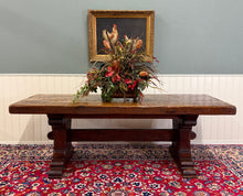 Load image into Gallery viewer, Antique French Dining Farmhouse Refectory Monastery Table Trestle Base Mid 19thC