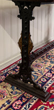 Load image into Gallery viewer, Antique English Bakers Table Sofa Entry Hall Kitchen Island with Cast Iron Base