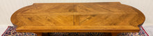 Load image into Gallery viewer, Antique French Country Dining Table Farmhouse Pedestal Trestle Honey Oak 1930s