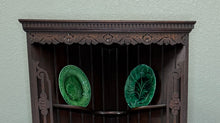 Load image into Gallery viewer, Antique English Jacobean Corner Cabinet Barley Twist Legs Oak Key TALL 1920s
