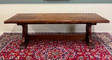 Load image into Gallery viewer, Antique French Dining Farmhouse Refectory Monastery Table Trestle Base 19thC