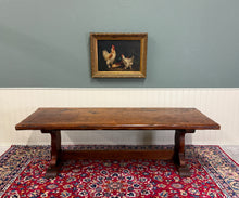 Load image into Gallery viewer, Antique French Dining Farmhouse Refectory Monastery Table Trestle Base 19thC