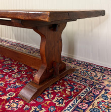 Load image into Gallery viewer, Antique French Dining Farmhouse Refectory Monastery Table Trestle Base 19thC