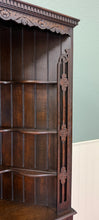 Load image into Gallery viewer, Antique English Jacobean Corner Cabinet Barley Twist Legs Oak Key TALL 1920s