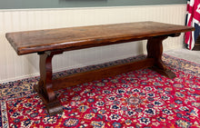 Load image into Gallery viewer, Antique French Dining Farmhouse Refectory Monastery Table Trestle Base 19thC