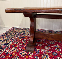 Load image into Gallery viewer, Antique French Dining Farmhouse Refectory Monastery Table Trestle Base 19thC