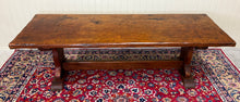 Load image into Gallery viewer, Antique French Dining Farmhouse Refectory Monastery Table Trestle Base 19thC