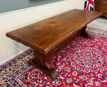 Load image into Gallery viewer, Antique French Dining Farmhouse Refectory Monastery Table Trestle Base 19thC