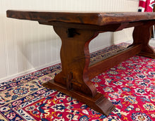 Load image into Gallery viewer, Antique French Dining Farmhouse Refectory Monastery Table Trestle Base 19thC