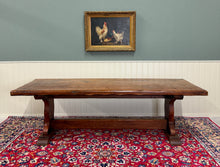 Load image into Gallery viewer, Antique French Dining Farmhouse Refectory Monastery Table Trestle Base 19thC