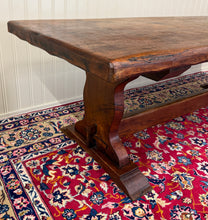 Load image into Gallery viewer, Antique French Dining Farmhouse Refectory Monastery Table Trestle Base 19thC
