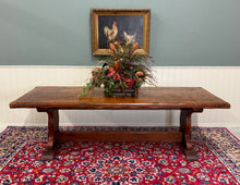 Load image into Gallery viewer, Antique French Dining Farmhouse Refectory Monastery Table Trestle Base 19thC