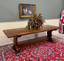 Load image into Gallery viewer, Antique French Dining Farmhouse Refectory Monastery Table Trestle Base 19thC