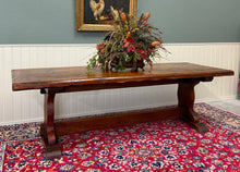 Load image into Gallery viewer, Antique French Dining Farmhouse Refectory Monastery Table Trestle Base 19thC
