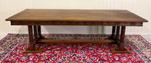 Load image into Gallery viewer, Antique French Renaissance Revival Farmhouse Dining Table Baluster Oak c.1900