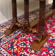 Load image into Gallery viewer, Antique French Renaissance Revival Farmhouse Dining Table Baluster Oak c.1900