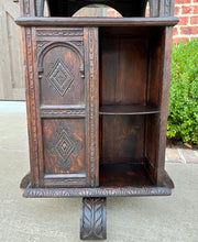 Load image into Gallery viewer, Antique English Revolving Bookcase Display Cabinet Round Table Top Oak c. 1894