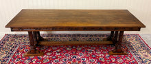 Load image into Gallery viewer, Antique French Renaissance Revival Farmhouse Dining Table Baluster Oak c.1900