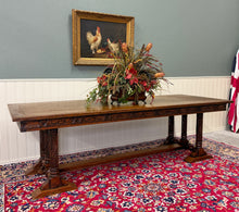 Load image into Gallery viewer, Antique French Renaissance Revival Farmhouse Dining Table Baluster Oak c.1900