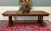 Load image into Gallery viewer, Antique French Renaissance Revival Farmhouse Dining Table Baluster Oak c.1900