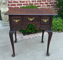 Load image into Gallery viewer, Antique English Georgian Table Desk Nightstand PETITE Lowboy Highly Carved Oak