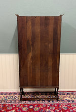 Load image into Gallery viewer, Antique PAIR English Jacobean Bookcases Bookshelves Cabinets Leaded Glass Oak