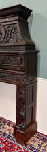Load image into Gallery viewer, Antique French Fireplace Mantel Surround Renaissance Revival Carved Oak 19thC