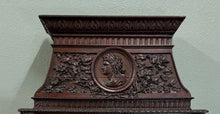 Load image into Gallery viewer, Antique French Fireplace Mantel Surround Renaissance Revival Carved Oak 19thC
