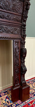 Load image into Gallery viewer, Antique French Fireplace Mantel Surround Renaissance Revival Carved Oak 19thC