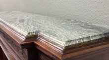 Load image into Gallery viewer, Antique French Fireplace Mantel Surround Marble Top Renaissance Revival Oak 19C