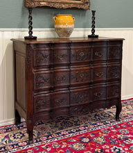 Load image into Gallery viewer, Antique French Chest of Drawers Commode Serpentine Carved Oak Louis XV