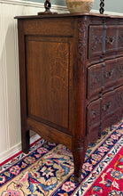 Load image into Gallery viewer, Antique French Chest of Drawers Commode Serpentine Carved Oak Louis XV