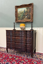 Load image into Gallery viewer, Antique French Chest of Drawers Commode Serpentine Carved Oak Louis XV