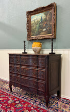 Load image into Gallery viewer, Antique French Chest of Drawers Commode Serpentine Carved Oak Louis XV