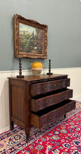 Load image into Gallery viewer, Antique French Chest of Drawers Commode Serpentine Carved Oak Louis XV