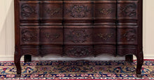 Load image into Gallery viewer, Antique French Chest of Drawers Commode Serpentine Carved Oak Louis XV
