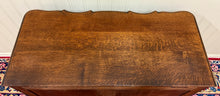 Load image into Gallery viewer, Antique French Chest of Drawers Commode Serpentine Carved Oak Louis XV