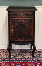 Load image into Gallery viewer, Antique French Louis XV Nightstand Cabinet Storage Drawer Oak 2 of 2 1920s