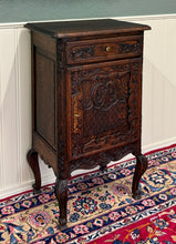 Load image into Gallery viewer, Antique French Louis XV Nightstand Cabinet Storage Drawer Oak 2 of 2 1920s
