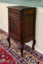 Load image into Gallery viewer, Antique French Louis XV Nightstand Cabinet Storage Drawer Oak 2 of 2 1920s