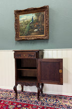 Load image into Gallery viewer, Antique French Louis XV Nightstand Cabinet Storage Drawer Oak 2 of 2 1920s