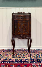 Load image into Gallery viewer, Antique French Louis XV Music Cabinet Side Table Drawer Carved Rosewood