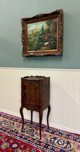 Load image into Gallery viewer, Antique French Louis XV Music Cabinet Side Table Drawer Carved Rosewood