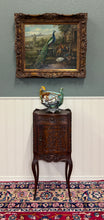 Load image into Gallery viewer, Antique French Louis XV Music Cabinet Side Table Drawer Carved Rosewood
