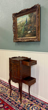 Load image into Gallery viewer, Antique French Louis XV Music Cabinet Side Table Drawer Carved Rosewood