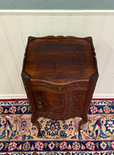 Load image into Gallery viewer, Antique French Louis XV Music Cabinet Side Table Drawer Carved Rosewood