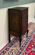Load image into Gallery viewer, Antique French Louis XV Nightstand Cabinet Storage Drawer Oak 1 of 2 c. 1920s