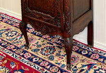 Load image into Gallery viewer, Antique French Louis XV Nightstand Cabinet Storage Drawer Oak 1 of 2 c. 1920s