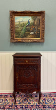 Load image into Gallery viewer, Antique French Louis XV Nightstand Cabinet Storage Drawer Oak 1 of 2 c. 1920s