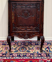 Load image into Gallery viewer, Antique French Louis XV Nightstand Cabinet Storage Drawer Oak 1 of 2 c. 1920s